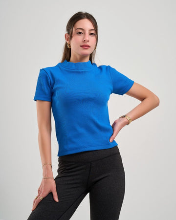 Half Sleeve Cotton Rib