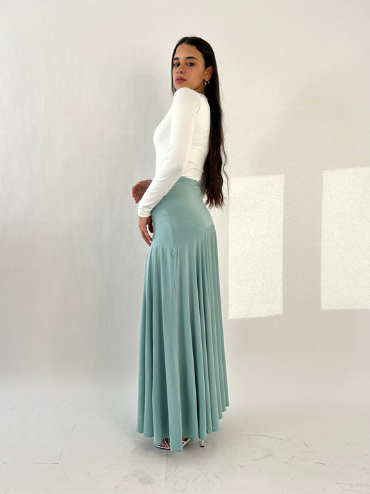 Mystique Low Waist Mint Skirt