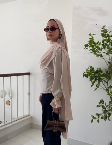 Valoura Blouse In Beige
