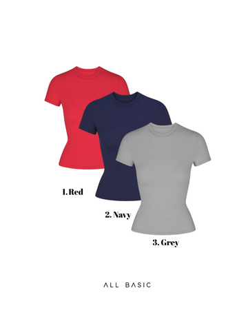 Bundle 3 Pieces Half Sleeves Basics 🔥
