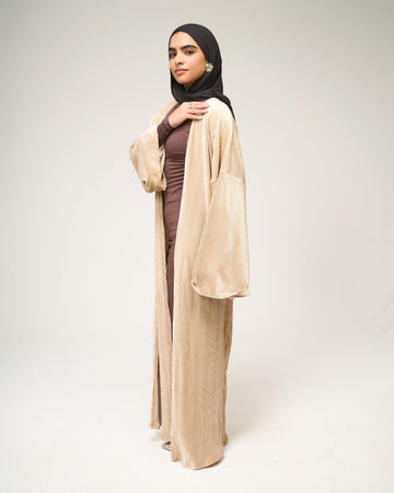 Velvet Beige Kaftan