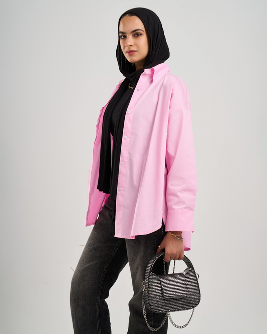 Oversized Pink Chemise