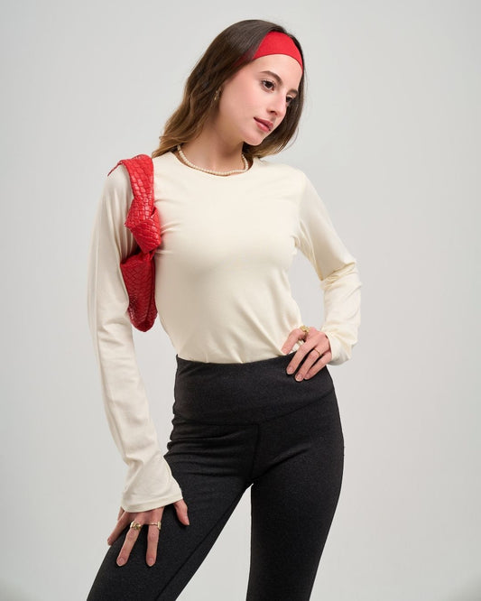 Off-white Basic Cotton Top