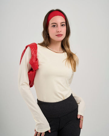 Off-white Basic Cotton Top
