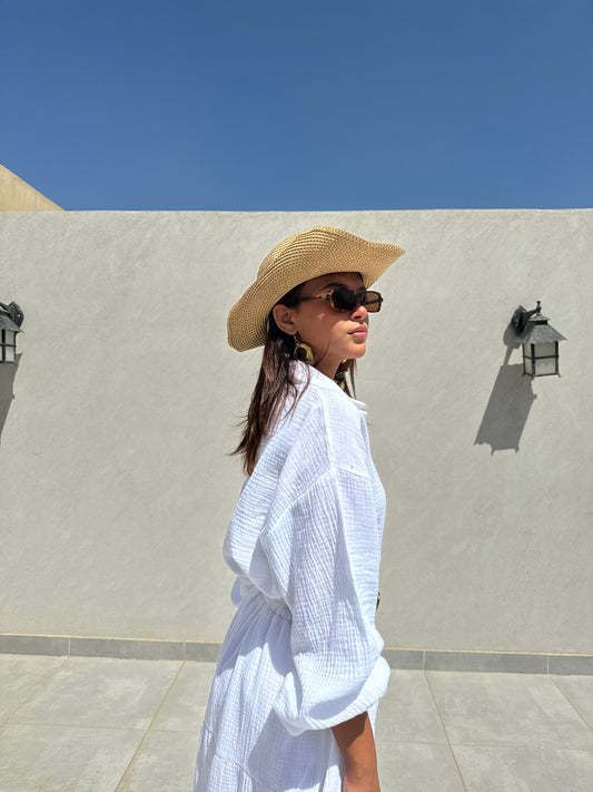 Gypsy blouse in white