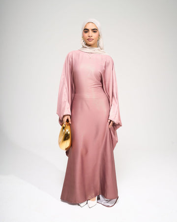 Butterfly Pink Ombre Abaya