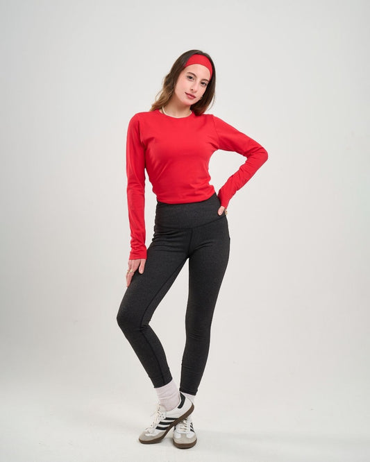 Red Basic Cotton Top