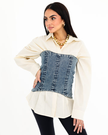 Denim Corset