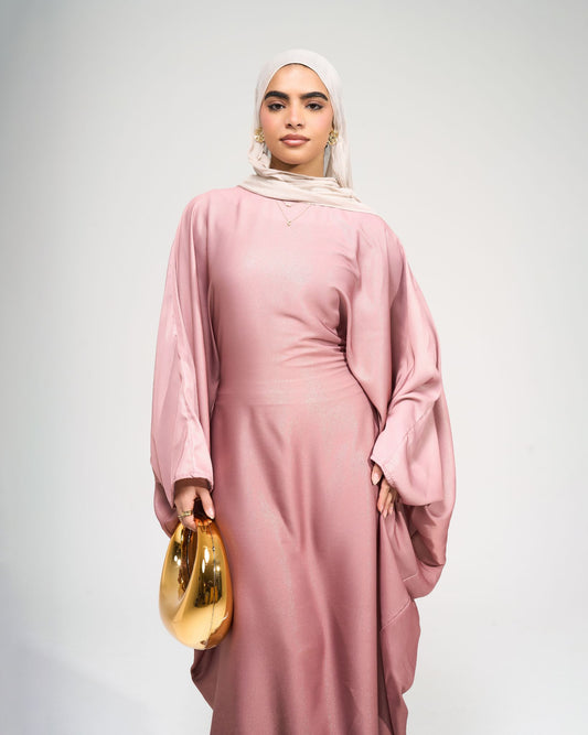 Butterfly Pink Ombre Abaya