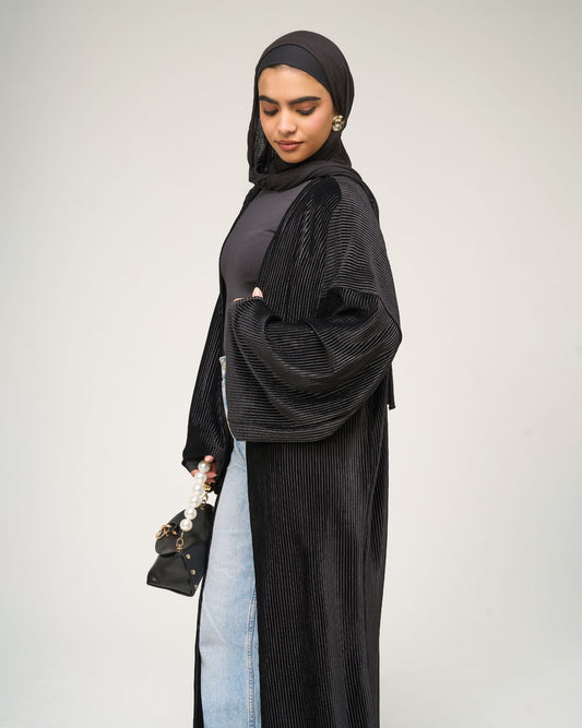 Velvet Black Kaftan