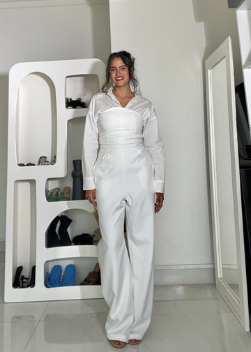 Femme White Jumpsuit