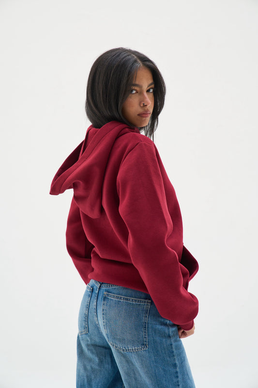 Burgundy Regular Fit Hoodie (Pre-Order)