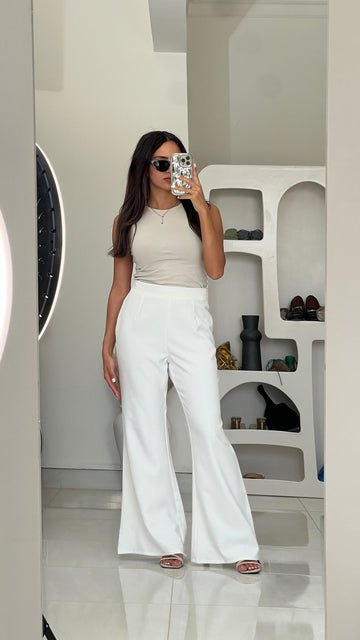 White Business Pants