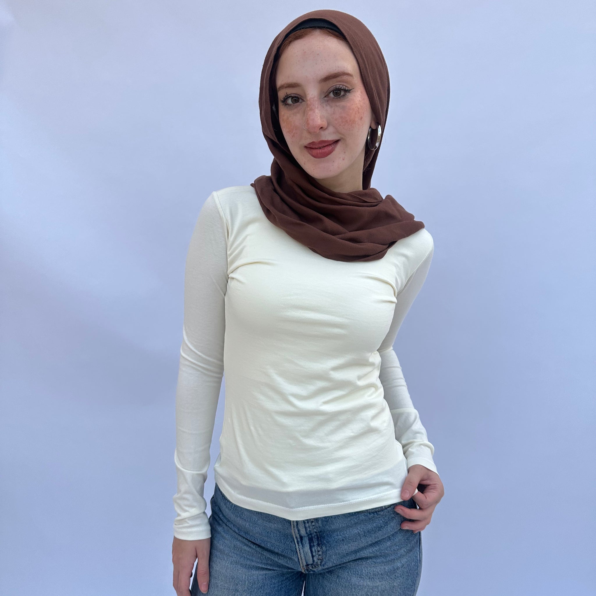 Off-white Basic Cotton Top
