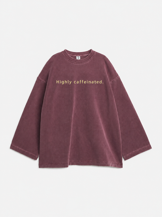 Highly caffeinated basic tee