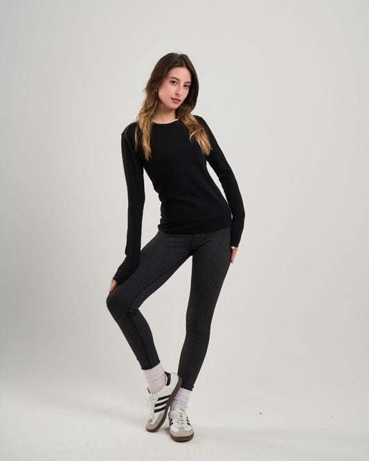Black Basic Cotton Top