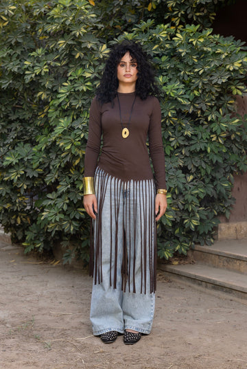 Midnight Fringe Top
