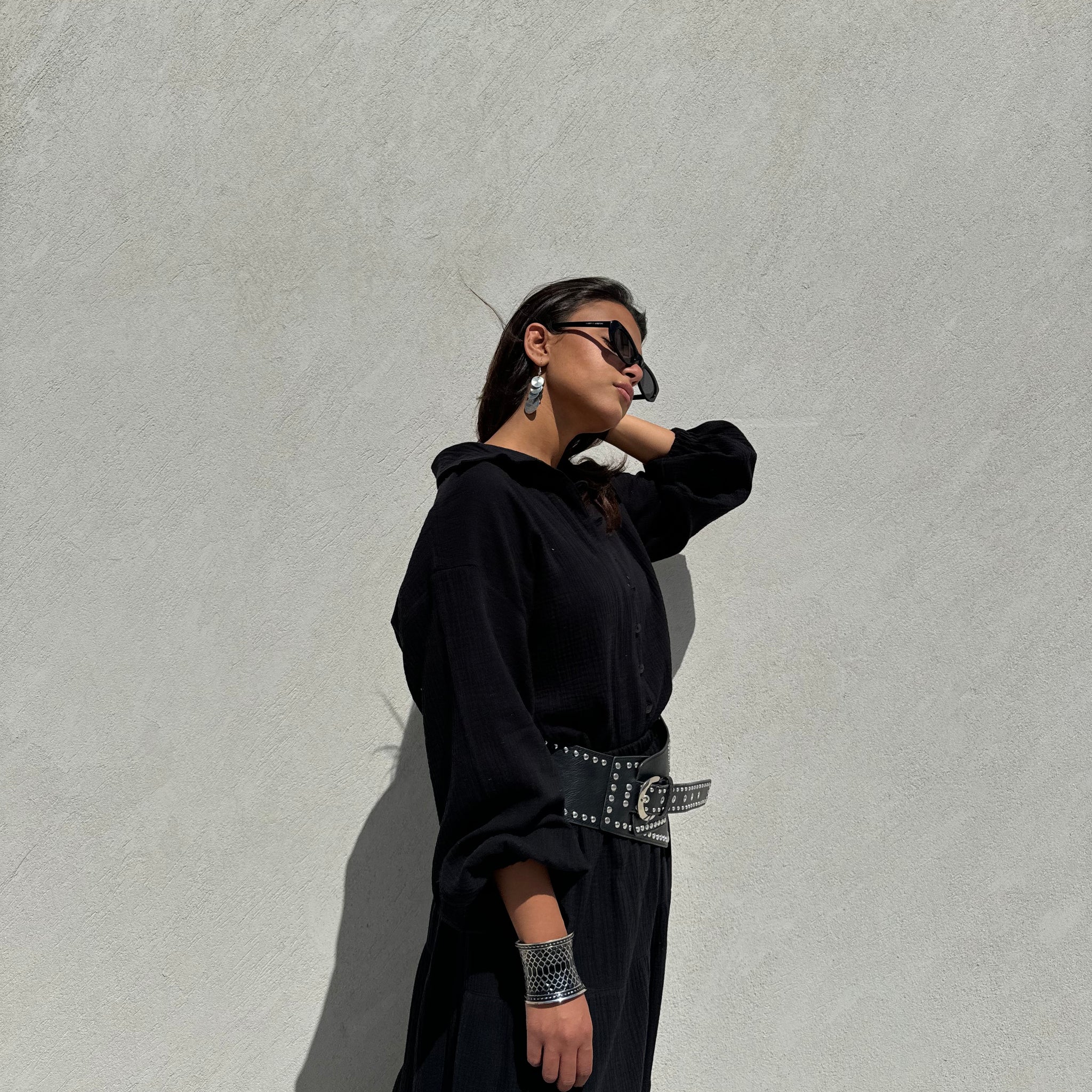 Gypsy blouse in black