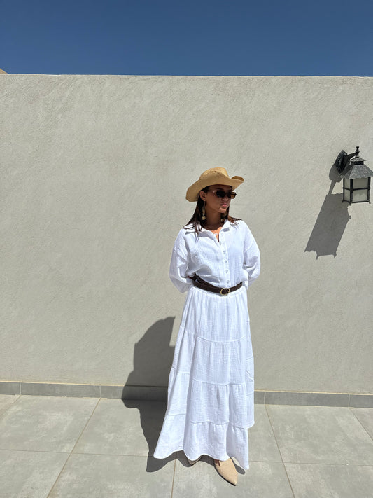 Gypsy skirt in white