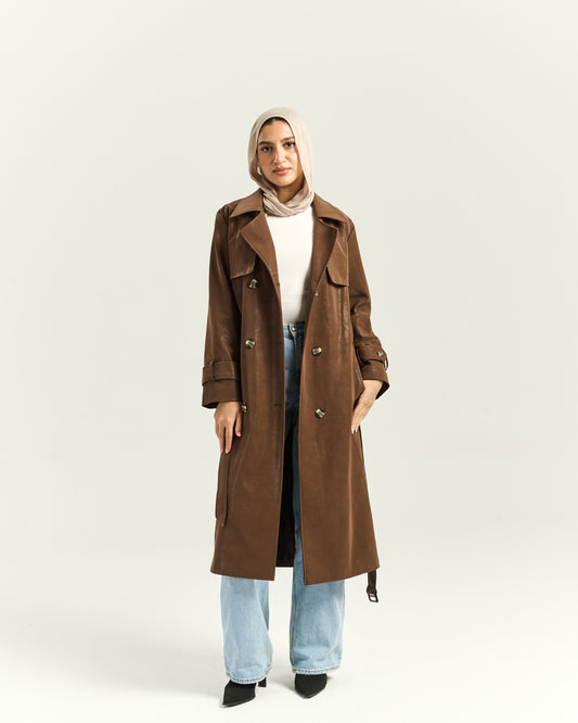 Timeless Brown Trench Coat