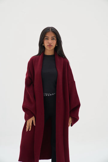 Cloud Fall Burgandy Cardigan (Pre-Order)