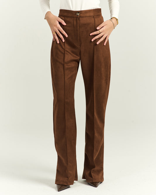 Suede Brown Pants