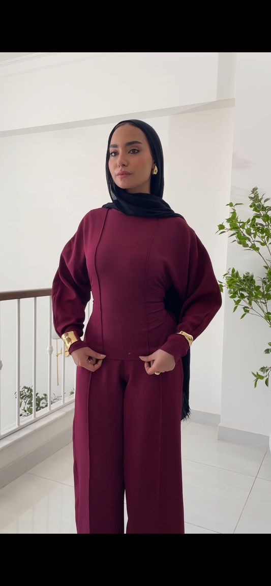Snatch Set In Burgundy
