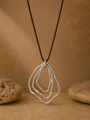 Silver Ripple Necklace