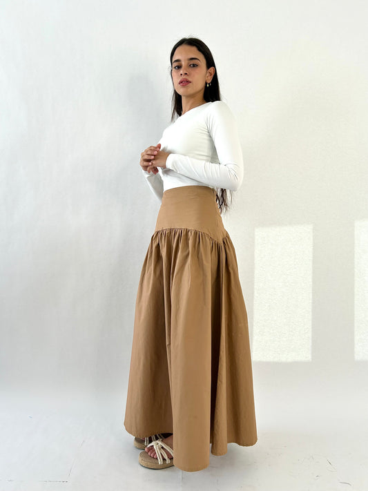 Tropical Brown Skirt