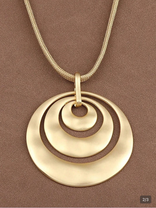 Golden Orbit Necklace