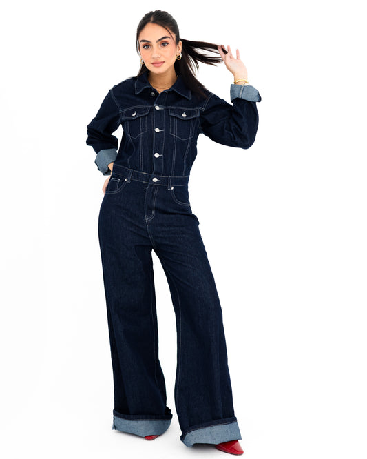 Denim Aura jumpsuit