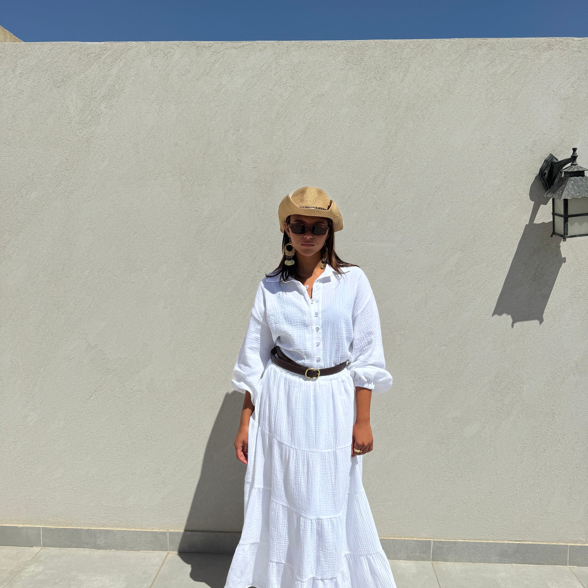Gypsy skirt in white