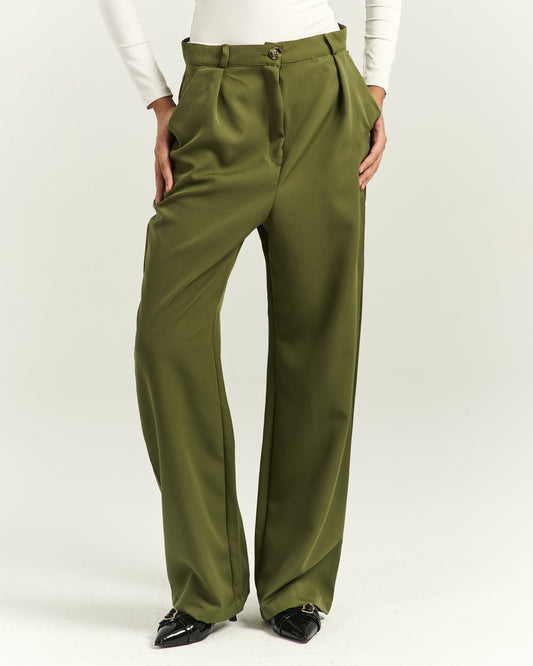 Old Money Olive Pants