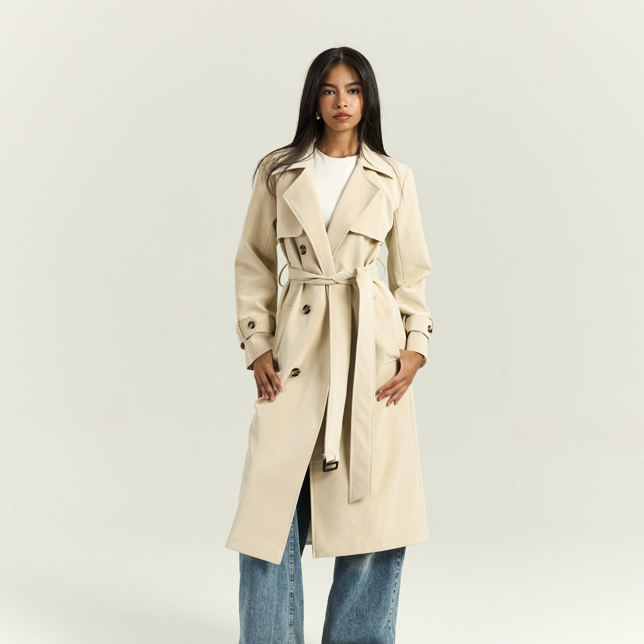 Timeless Beige Trench Coat