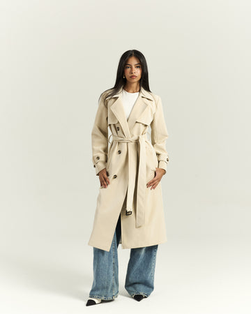 Timeless Beige Trench Coat