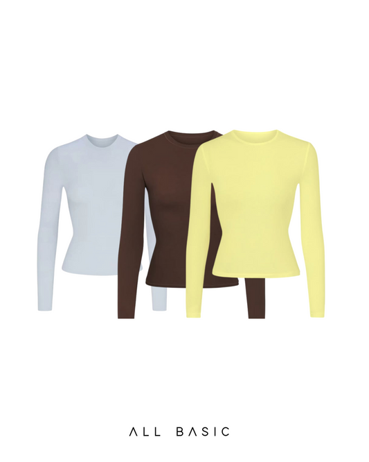 Bundle 3 Pieces Long Sleeves Basics