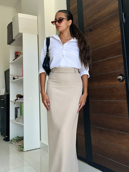 Kate Beige Skirt