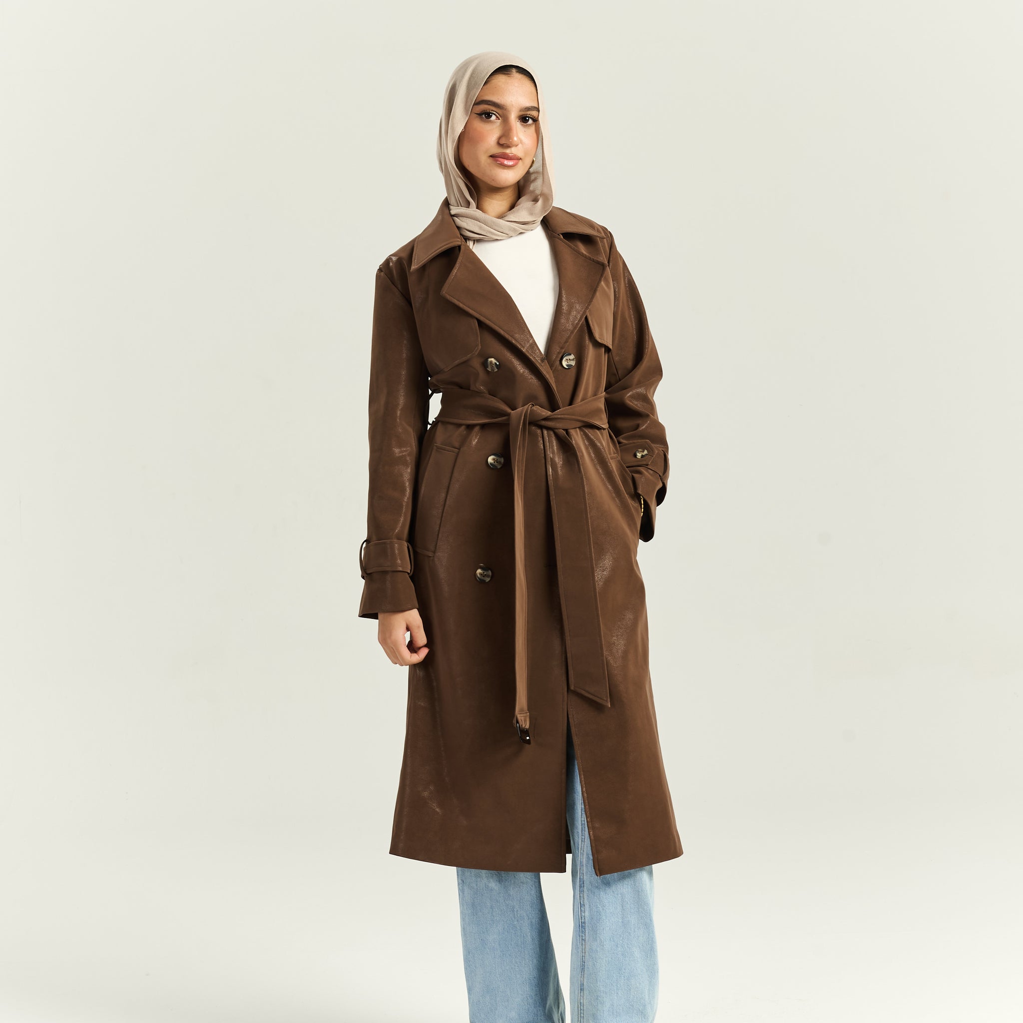 Timeless Brown Trench Coat