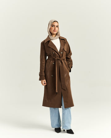 Timeless Brown Trench Coat