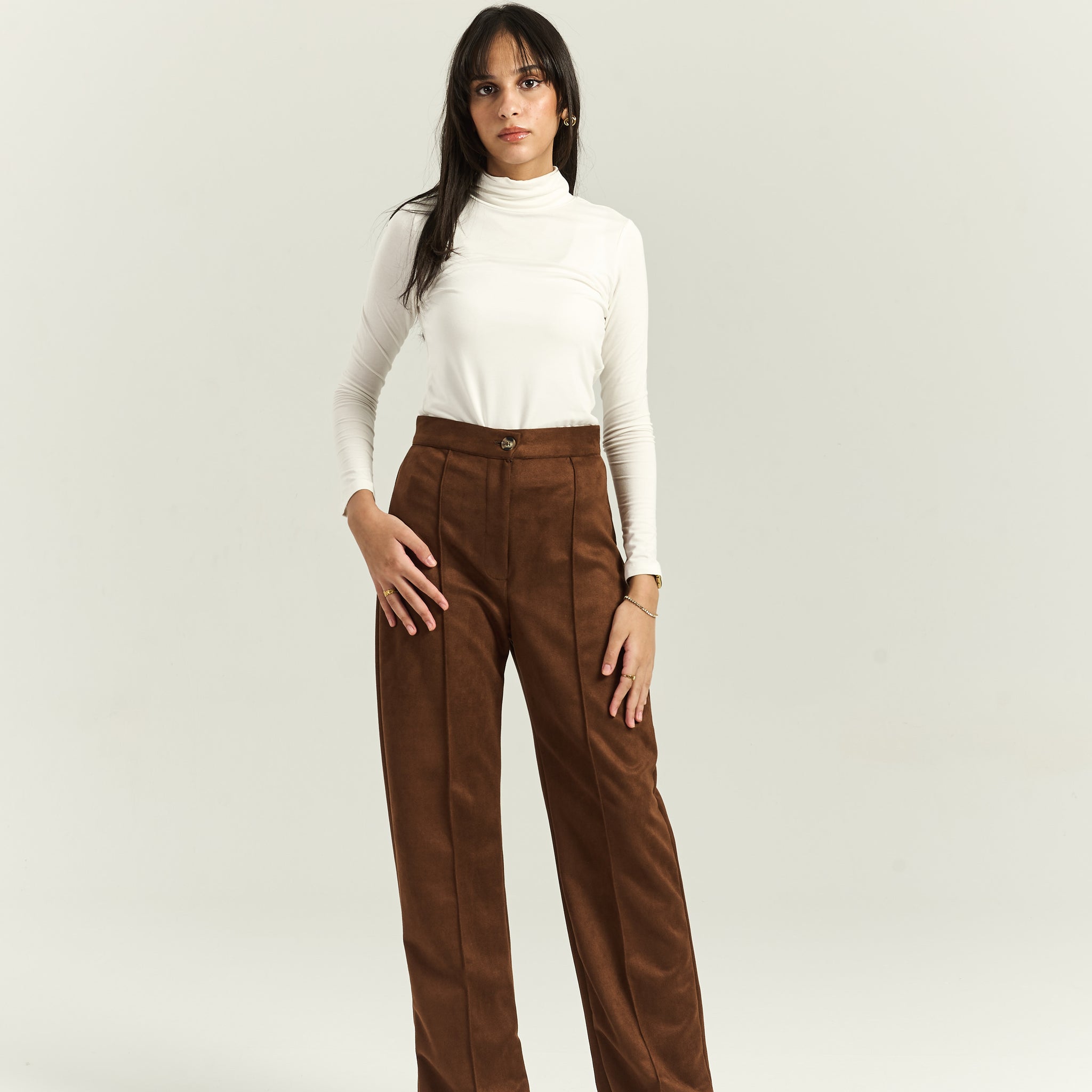 Suede Brown Pants