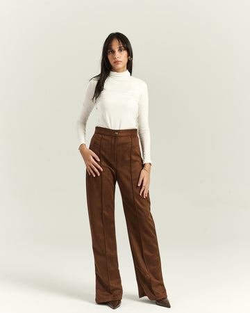 Suede Brown Pants