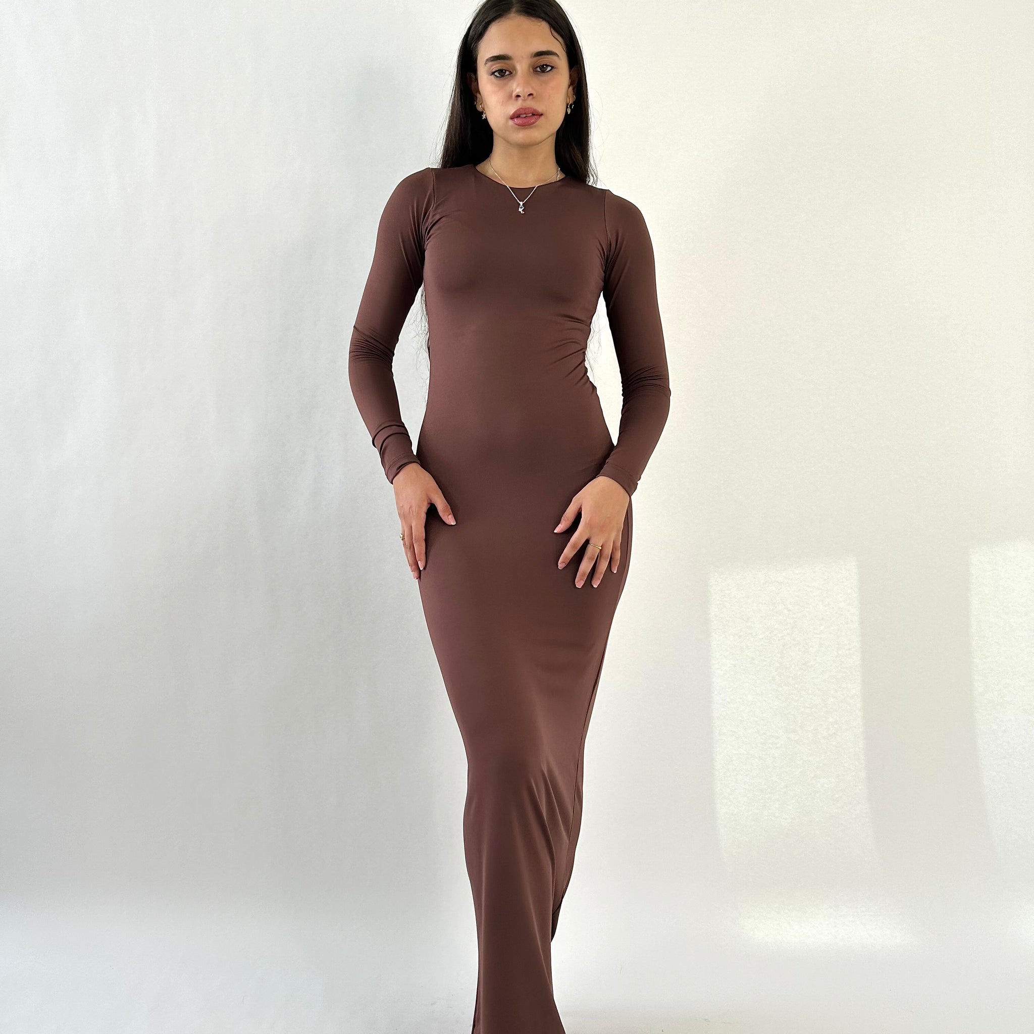 Basic Brown  Dress