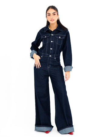 Denim Aura jumpsuit