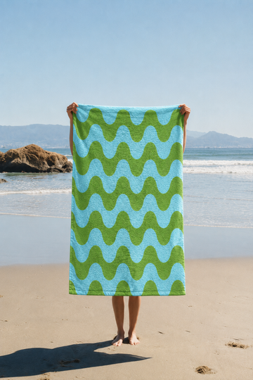 Lime Tide Towel