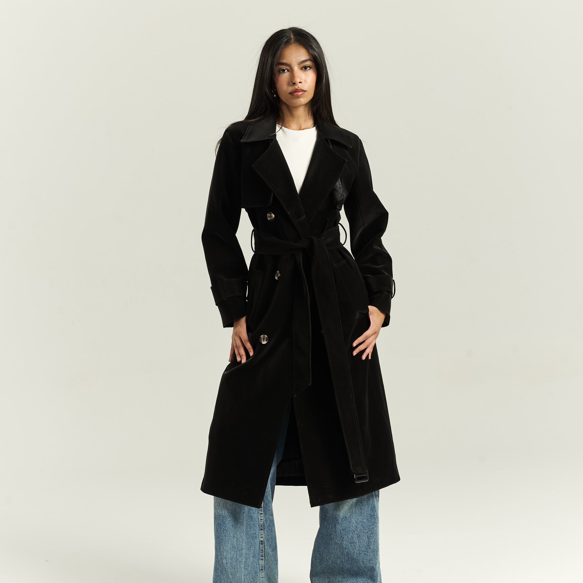 Timeless Black Trench Coat