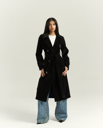 Timeless Black Trench Coat