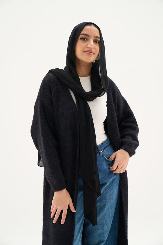 Cuddly Soft Black Cardigan