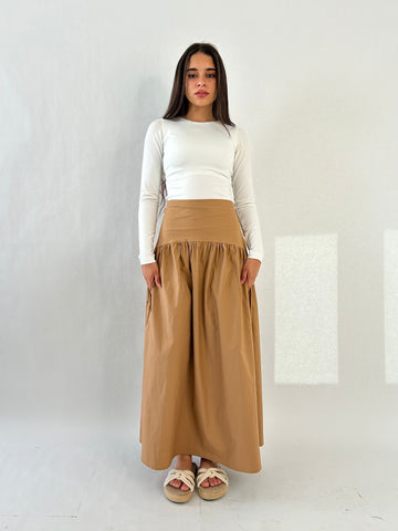 Tropical Brown Skirt