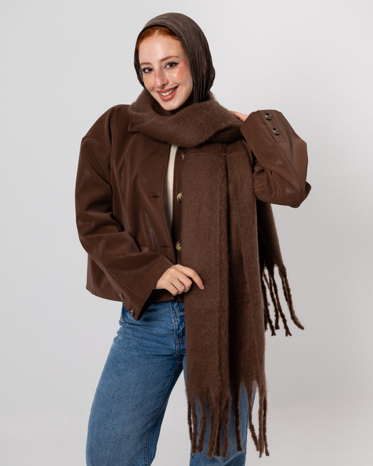 Warm Chunky Solid Scarf