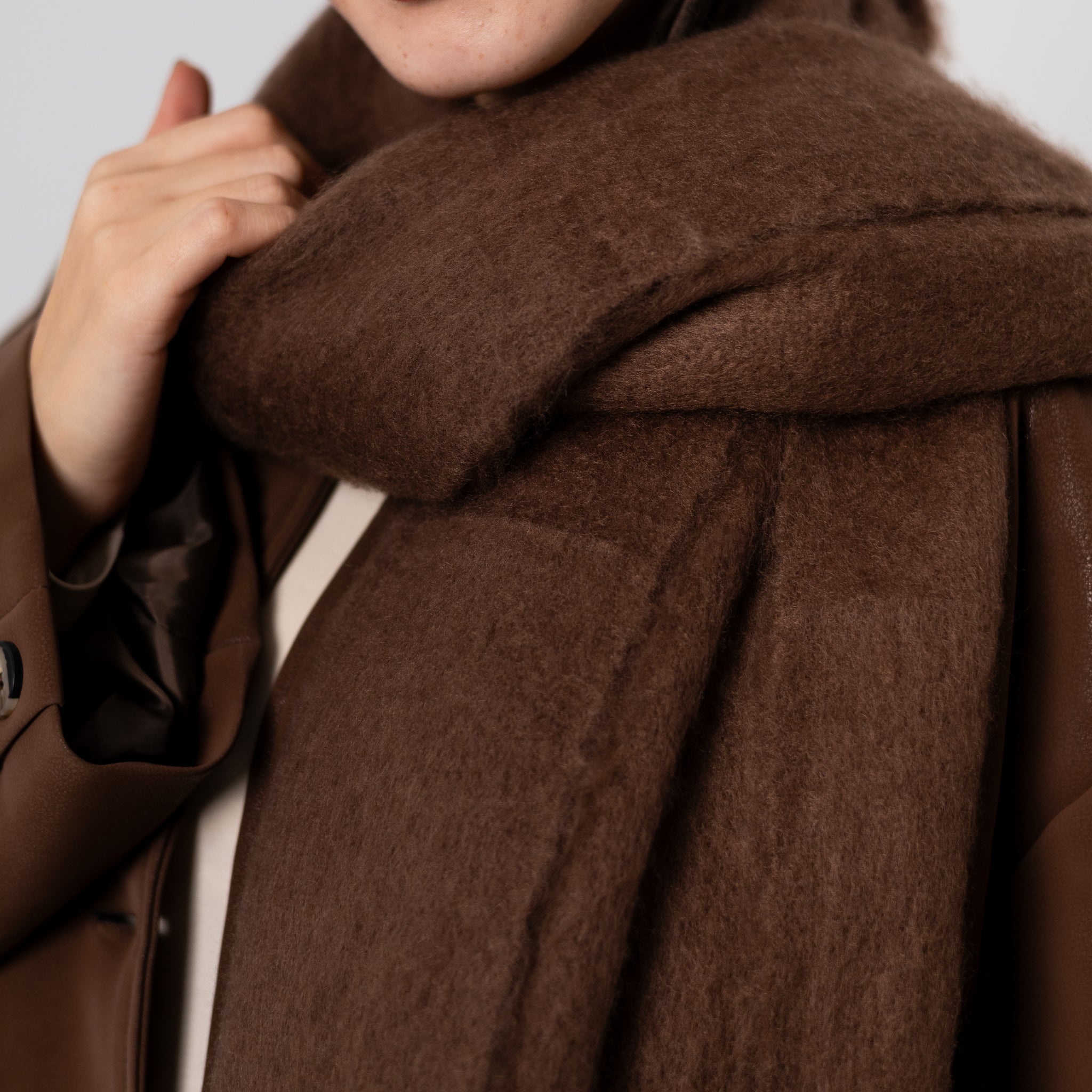 Warm Chunky Solid Scarf